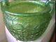 Museum Quality Loetz Green Ribbed Iridescent Glass Vase Ca 1900