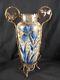 Magnificent Aesthetic Bronze Mounted Antique Bristol Hand Decorated Vase 14