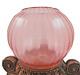 Magnificent Antique Victoria Applied Cranberry Threaded Art Glass Rose Bowl Vase