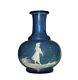Mary Gregory 1880-1884 Victorian Art Glass, Vase With Enamel Figure Painting