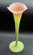 Monumental 19 Mt. Washington Burmese Lily Art Glass Vase C. 1880 Mint Antique