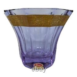 Moser Flower Vase Purple