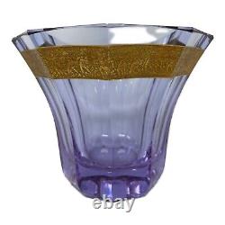 Moser Flower Vase Purple