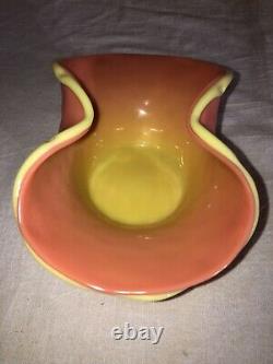 Mount Washington Art Glass Shiny Burmese Coupe Dish-Bowl-Victorian-1880s Webb