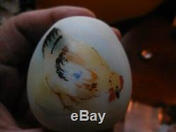 Mt Washington Egg Shaker Hand Painted Chicken with Lid