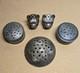 Mt Washington Egg Sugar Shaker (top Only) + 4 Add'l Vintage Salt Shaker Tops
