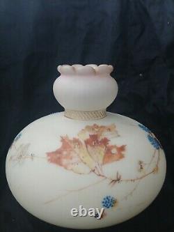 Mt. Washington Glass Crown Milano Vase, Blackberry Design