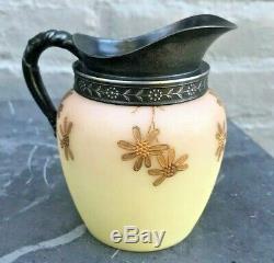 Mt Washington Pairpoint Gilt Enamel Cream Pitcher c. 1890