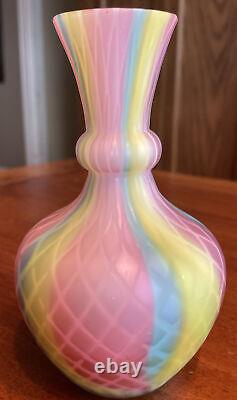 Mt. Washington RAINBOW Satin Art Glass