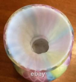 Mt. Washington RAINBOW Satin Art Glass