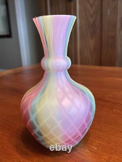 Mt. Washington RAINBOW Satin Art Glass