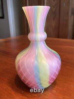 Mt. Washington RAINBOW Satin Art Glass