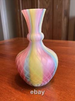 Mt. Washington RAINBOW Satin Art Glass