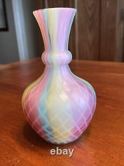 Mt. Washington RAINBOW Satin Art Glass