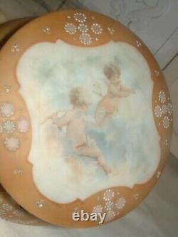 Nakara Peach Box Cherubs Angels Clouds C. F. MONROE Wave Crest Wavecrest