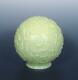 Nouveau Art Glass Antique Ball Lamp Shade Victorian Custard Vaseline Deco