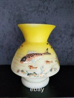 OUTSTANDING! Harrach Bohemian Czech enamel vase