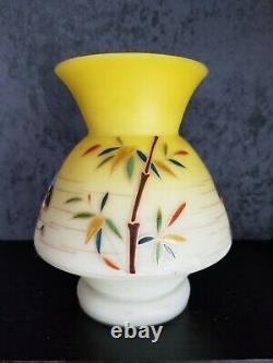 OUTSTANDING! Harrach Bohemian Czech enamel vase