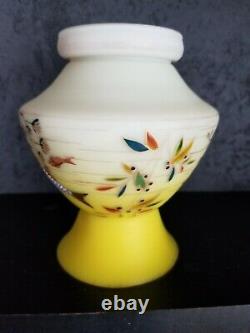 OUTSTANDING! Harrach Bohemian Czech enamel vase