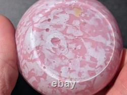 Pair Antique 19thC Victorian Pink Cased Spatter Glass Vases Enameled Dragonfly Pair Antique 19thC Victorian Pink Cased Spatter Glass Vases Enameled Dragonfly