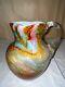 Phoenix Art Glass Cased End Of Day Water Pitcher/ewer-victorian-multicolor