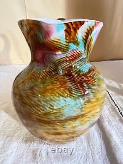 Phoenix Art Glass Cased End of Day Water Pitcher/Ewer-Victorian-Multicolor