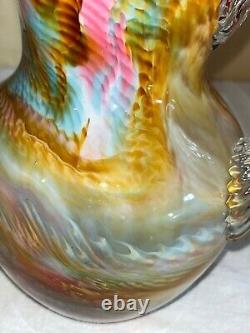 Phoenix Art Glass Cased End of Day Water Pitcher/Ewer-Victorian-Multicolor