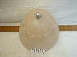 Powder Pink Art Deco Ornate Boudoir Glass Lamp Table Light Victorian