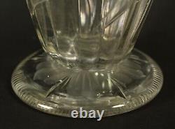 = RARE 1880's Stevens & Williams, England Pair of Large Rock Crystal Glass Vases