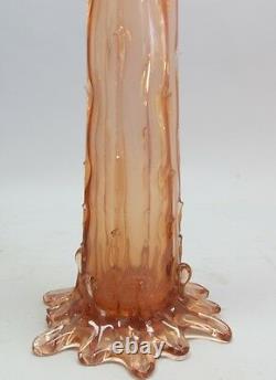 Rare 24 Stevens & Williams Art Glass Vase with Thorns c. 1880 ENGLISH Victorian