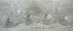 Rare Antique Set 6 Signed Thomas Webb Rock Crystal Etched Finger/Dessert Bowls