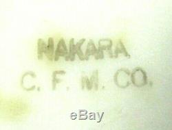 Rare Antique Wave Crest Nakara Decorated Glass Cigar Box by CF Monroe Hinged