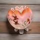 Rare Mt Washington Hand Painted Pink Cased Footed Satin Rose Bowl Glowy 4.5d