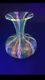 Rare Salviati Venetian Uraninum Uv Vaseline Art Glass Vase Murano Victorian