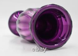 Rare Signed Purple E. Varnish & Co. Mercury Art Glass Vase, Circa 1885