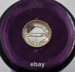 Rare Signed Purple E. Varnish & Co. Mercury Art Glass Vase, Circa 1885