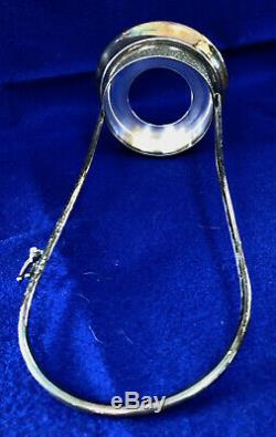 S18 Antique Pickle Castor With Tongs Thumb Print Cranberry Glass Tufts Frame