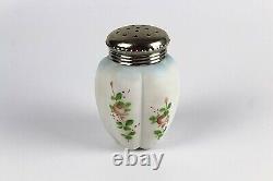 SMITH BROTHERS? Melon Shaped SUGAR SHAKER MUFFINEER? Pink Floral Ca 1890s