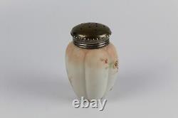 SMITH BROTHERS? Melon Shaped SUGAR SHAKER MUFFINEER? Pink Floral Ca 1890s