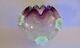 Stevens Williams Amethyst Opalescent Withvaseline Glass Applied Flower Rose Bowl