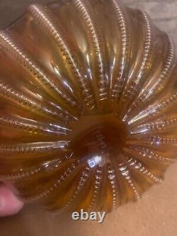 SUPERB! Antique ART GLASS STEVENS & WILLIAMS VICTORIAN JEWEL ROSE BOWL