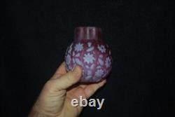 Scarce Beautiful Victorian Findlay Floradine Cranberry Opalescent Spooner 1880s Scarce Beautiful Victorian Findlay Floradine Cranberry Opalescent Spooner 1880s