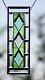 Seafoam Green Beveled Stained Glass Window Panel, Ready To Hang 19.5x6.5