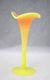 Shinny Burmese Victorian Art Glass Lily Vase 6 Inches
