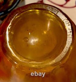 Signed & Numbered L C Tiffany, Gold Favrile glass Vase, c. 1895