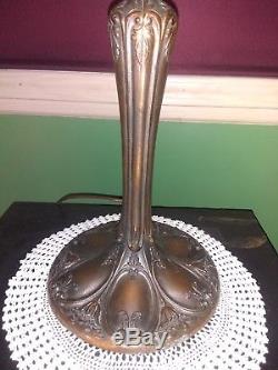 Slag leaded Glass Lamp Antique Empire Handel Tiffany arts & crafts Victorian