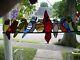 Stained Glass Birds On A Wire Sun-catcher (real Glass)