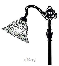 Stained Glass Floor Lamp Accent Light Art Deco Mission Craftsman Victorian Read