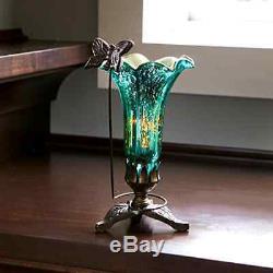 Stained Glass Table Lamp Accent Light Desk Art Deco Mission Craftsman Victorian