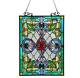 Stained Glass Window Panel Victorian Tiffany Style Hanging Wall Home Art Decor
